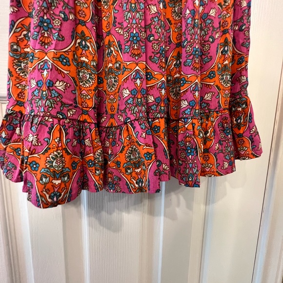 Olivaceous size medium bohemian floral mini dress - Picture 7 of 7